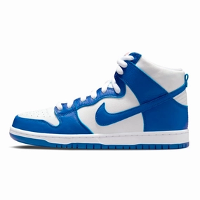 Nike SB Dunk High Pro ISO Orange Label Kentucky White Blue Nike Dunk sneakers with classic silhouette