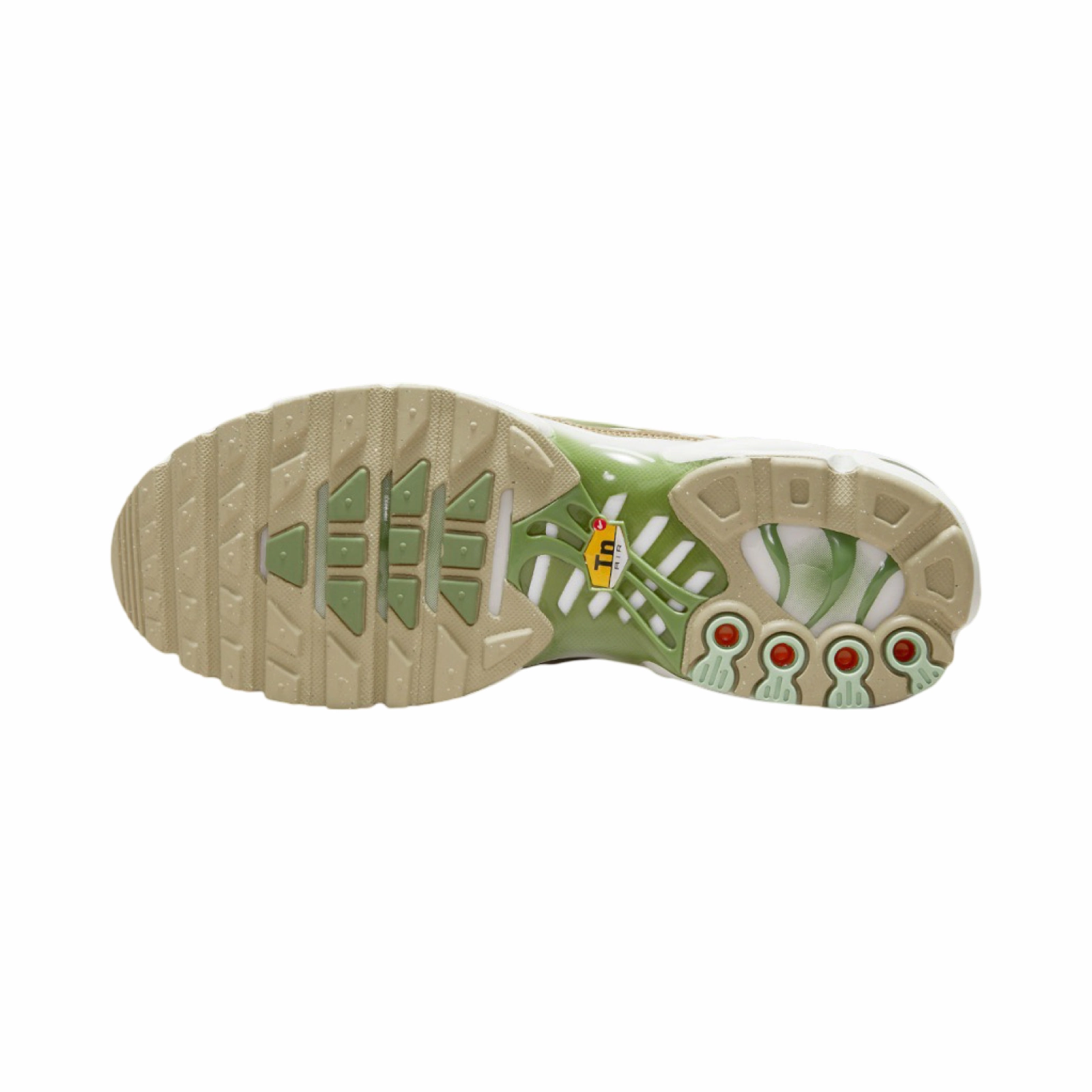 Nike Women's Air Max Plus TN Light Bone Honeydew Alligator Pro Swing Golf Shoes