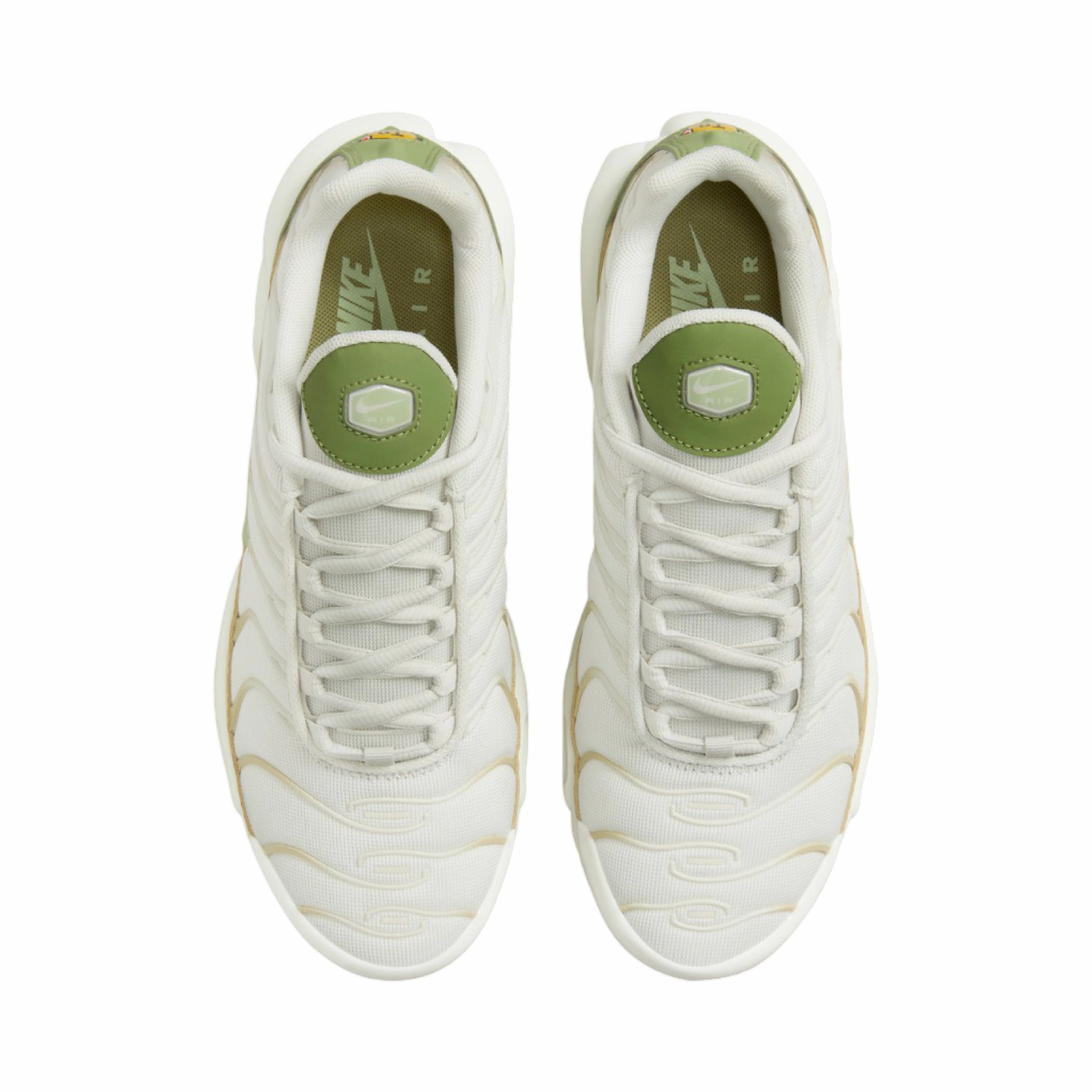 Nike Women's Air Max Plus TN Light Bone Honeydew Alligator Pro Swing Golf Shoes