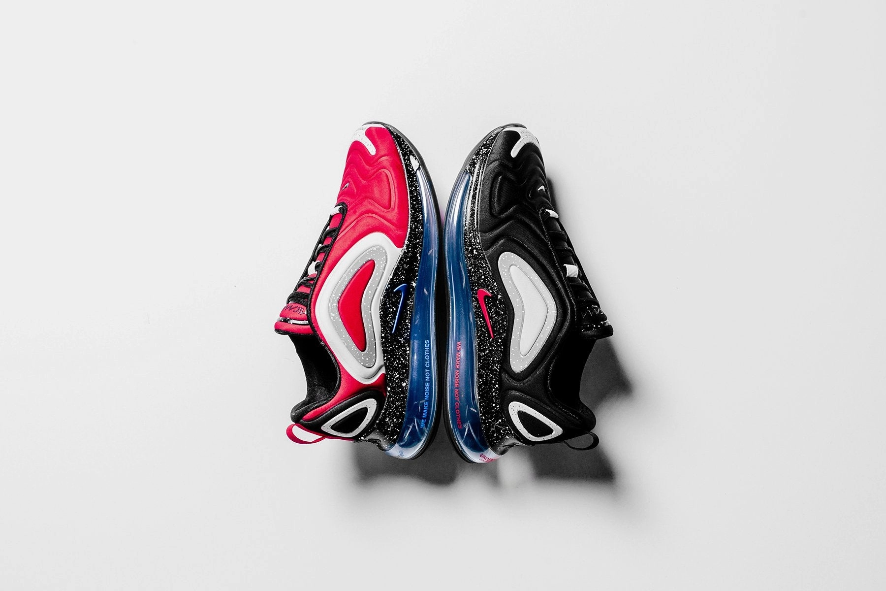 Nike x Undercover Air Max 720 - Black/University Red Nike Cushioned Mesh Sneakers