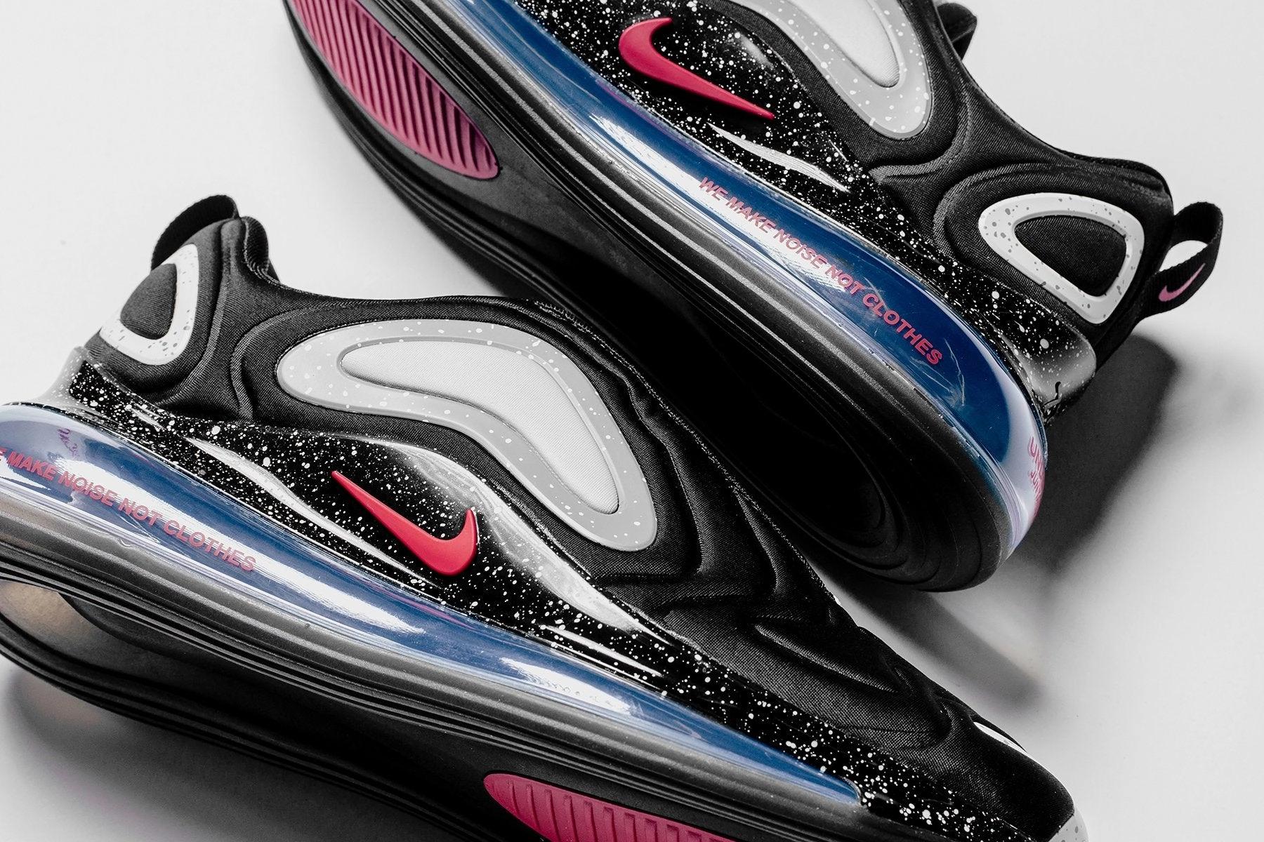 Nike x Undercover Air Max 720 - Black/University Red Nike Cushioned Mesh Sneakers
