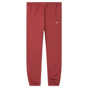 NikeLab Women's Fleece Trousers - Cedar/White Nike signature design with comfort fit