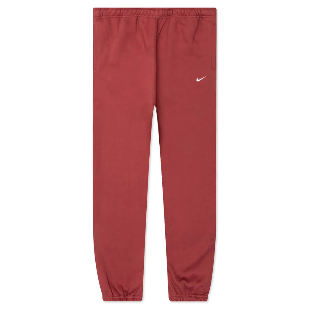 NikeLab Women's Fleece Trousers - Cedar/White Nike signature design with comfort fit