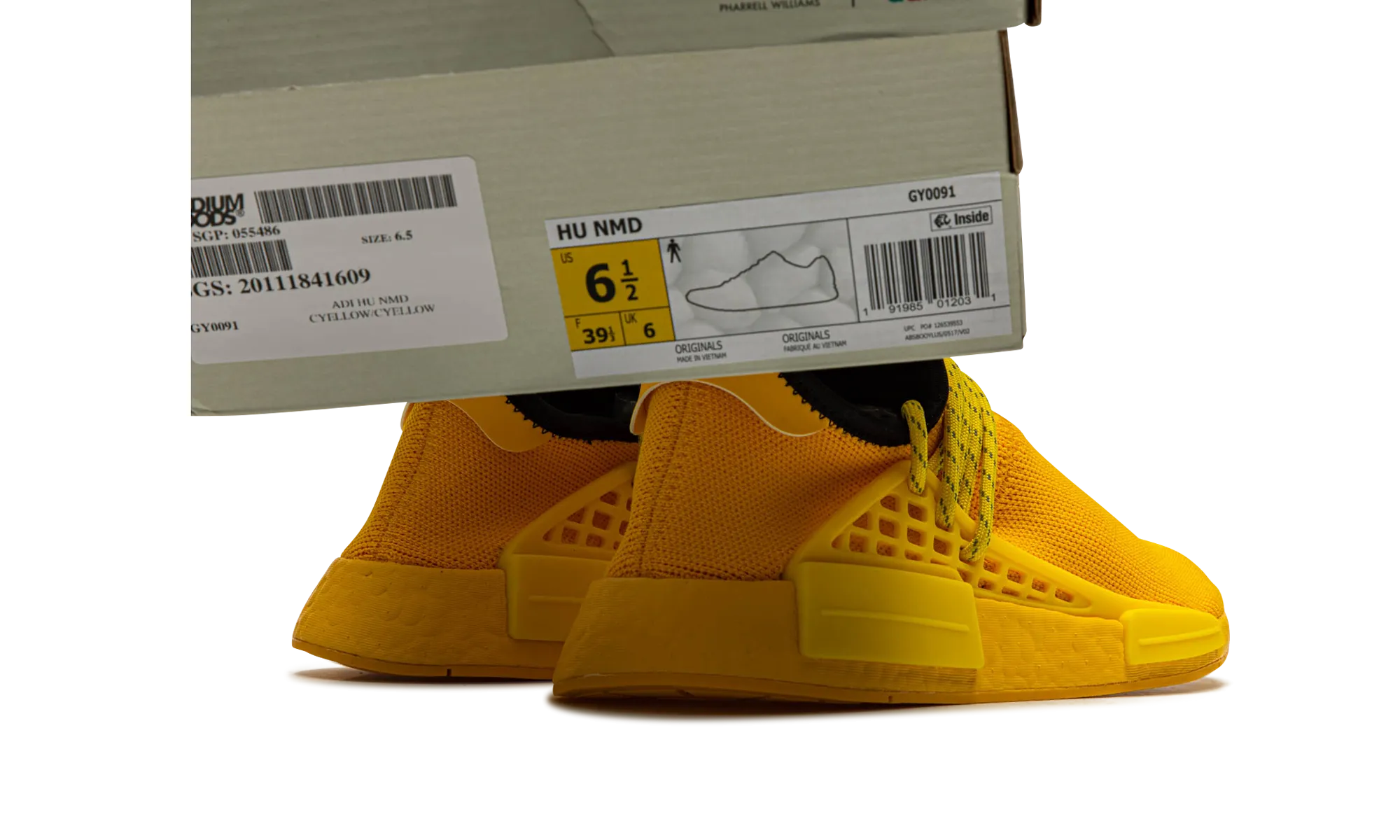 NMD Humanrace "Pharrell Williams - Extra Eye Yellow" adidas low-top mens trainers