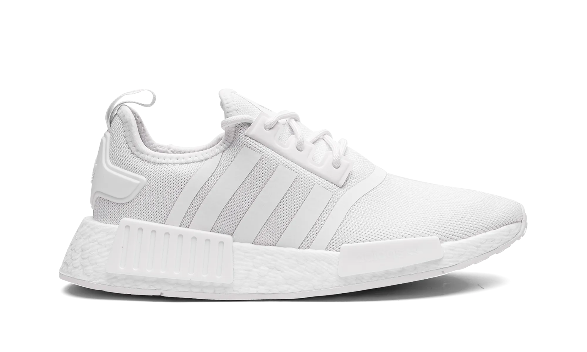 NMD R1 PRIMEBLUE MNS WMNS "triple white" adidas womens workout shoes