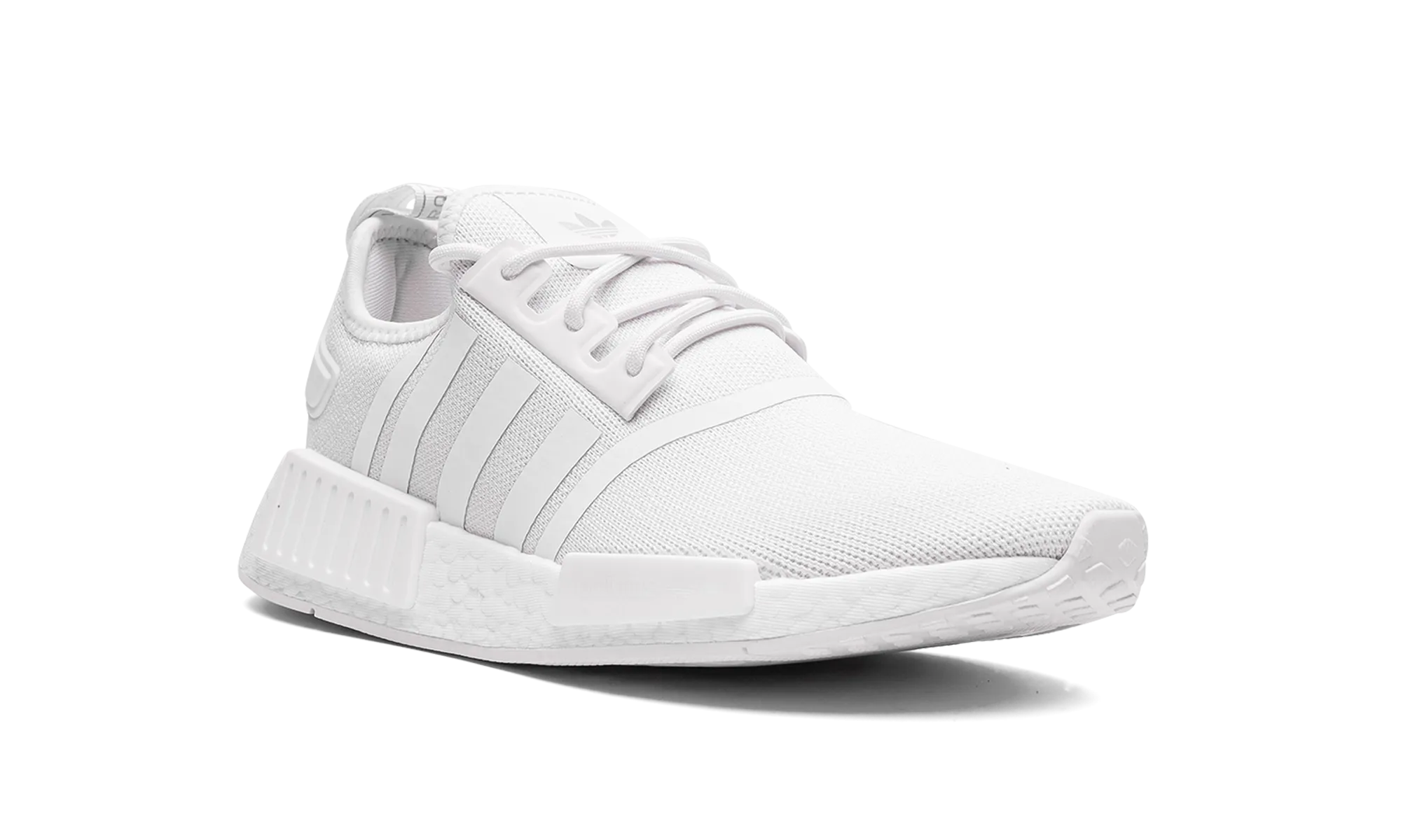 NMD R1 PRIMEBLUE MNS WMNS "triple white" adidas womens workout shoes