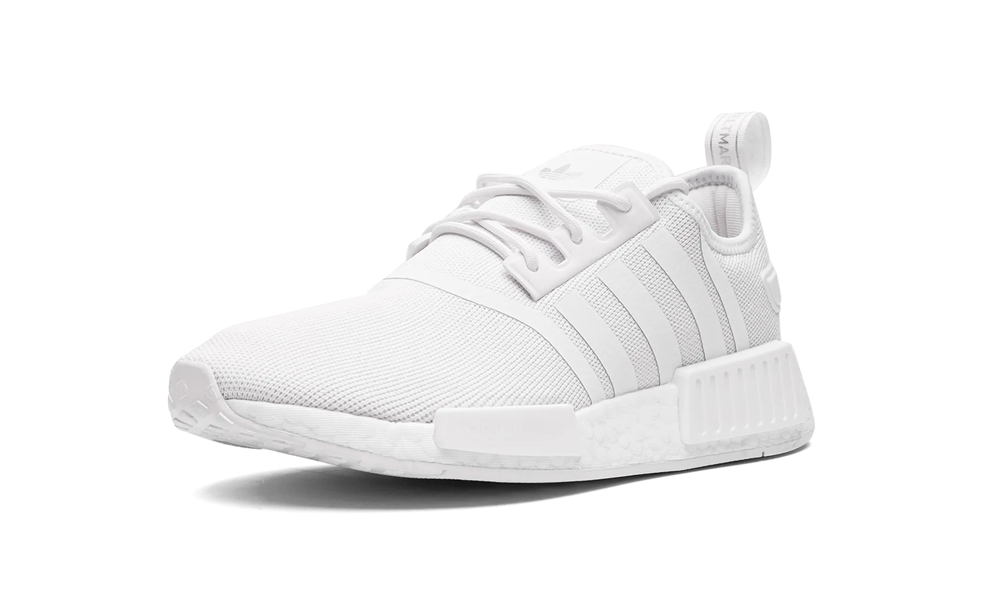 NMD R1 PRIMEBLUE MNS WMNS "triple white" adidas womens workout shoes