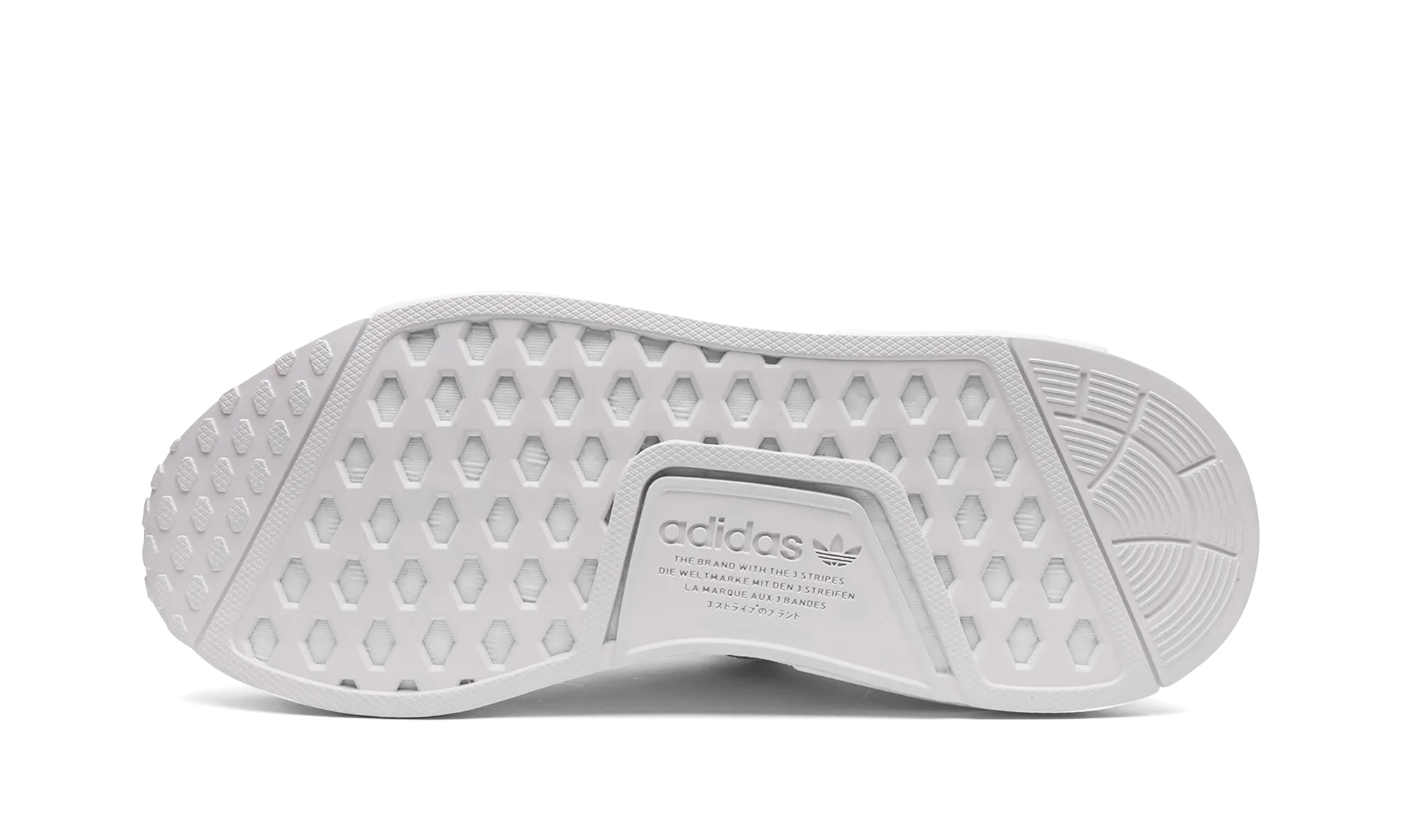NMD R1 PRIMEBLUE MNS WMNS "triple white" adidas womens workout shoes