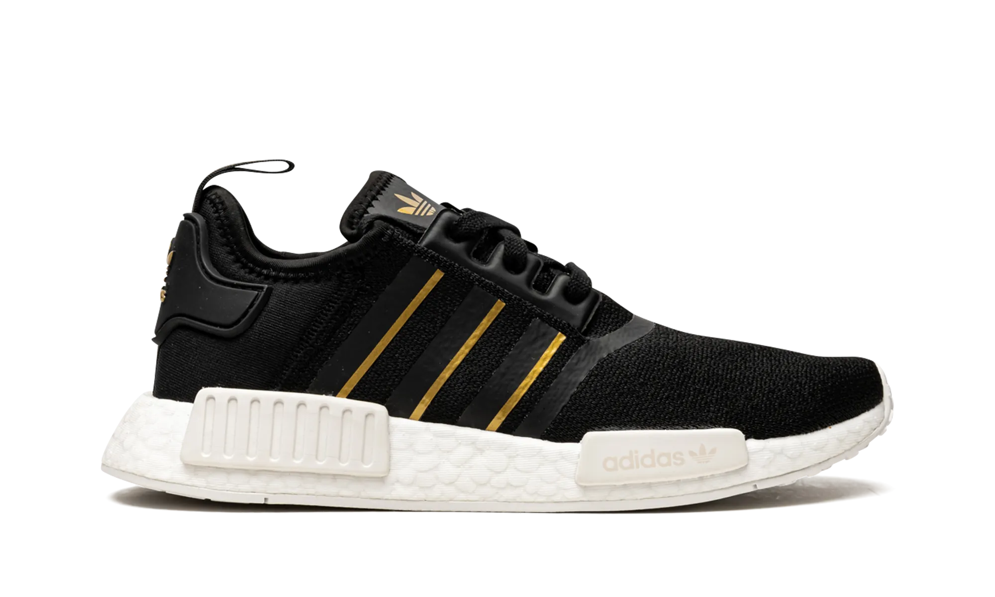 NMD R1 W "Black / Gold" adidas stylish womens sneakers