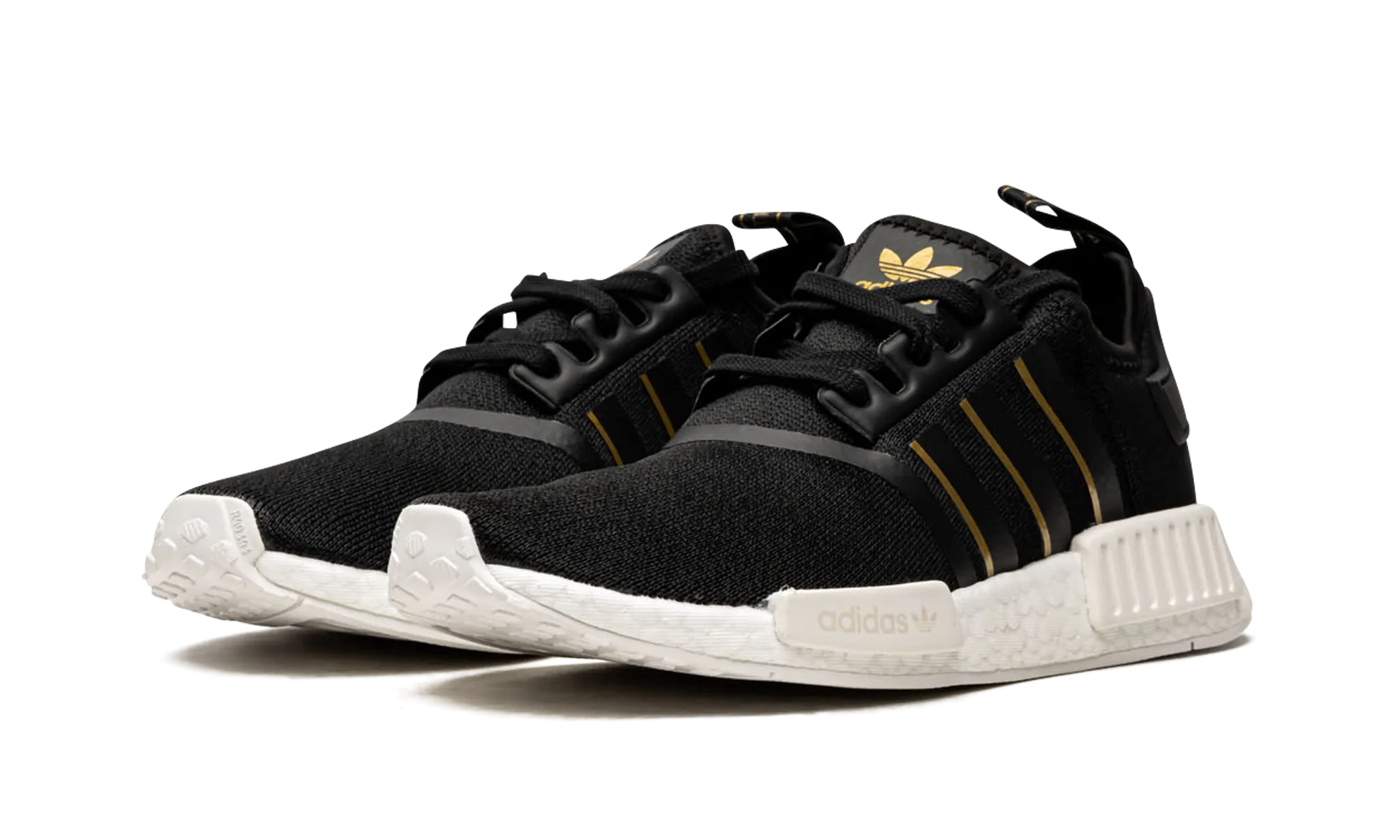 NMD R1 W "Black / Gold" adidas stylish womens sneakers