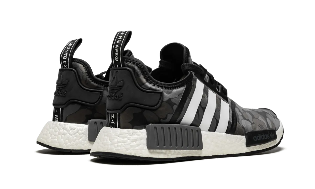NMD_R1 "Bape - Black Camo" adidas low-top mens trainers