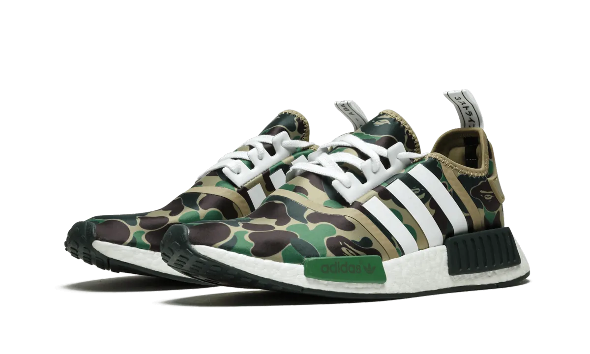 NMD_R1 "Bape - Green Camo" adidas low-top mens trainers