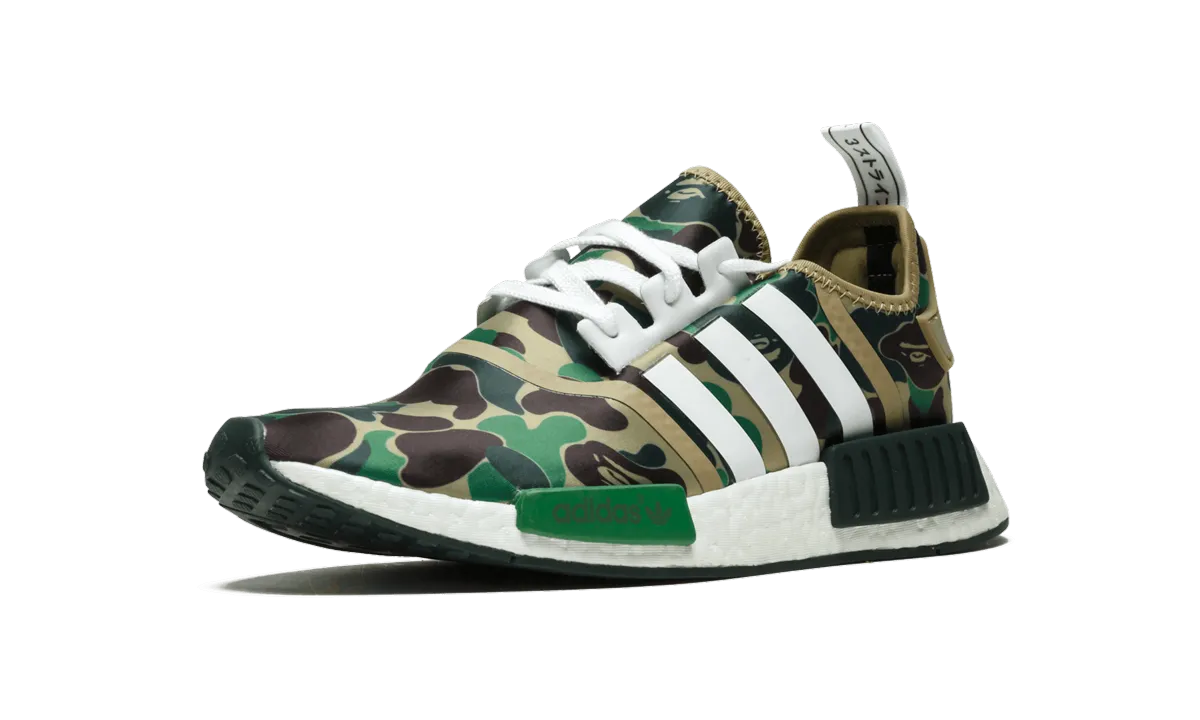 NMD_R1 "Bape - Green Camo" adidas low-top mens trainers