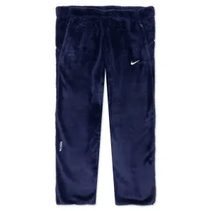 NRG Nocta Velour Pant Womens - Midnight Navy/Wolf Grey Nike fashion sneakers with bold branding