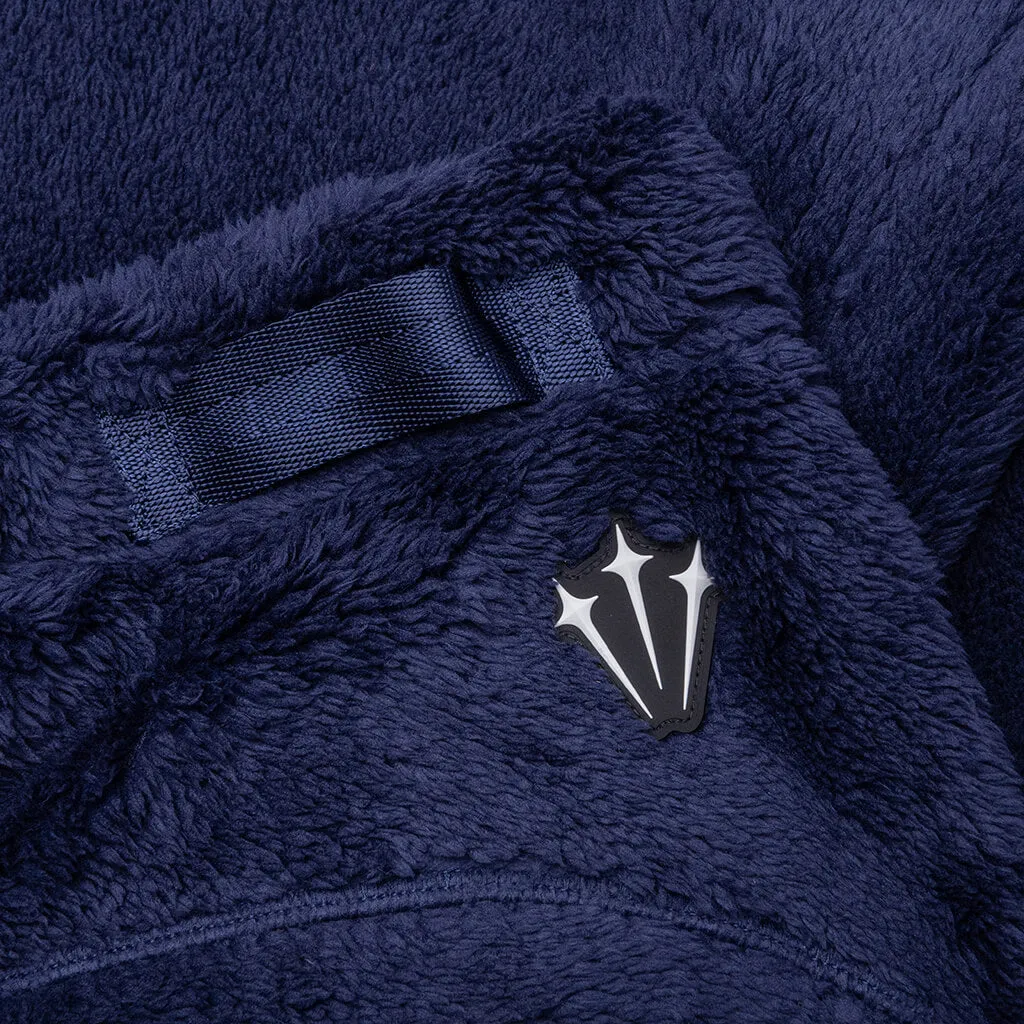 NRG Nocta Velour Pant Womens - Midnight Navy/Wolf Grey Nike Bold Logo Sneakers