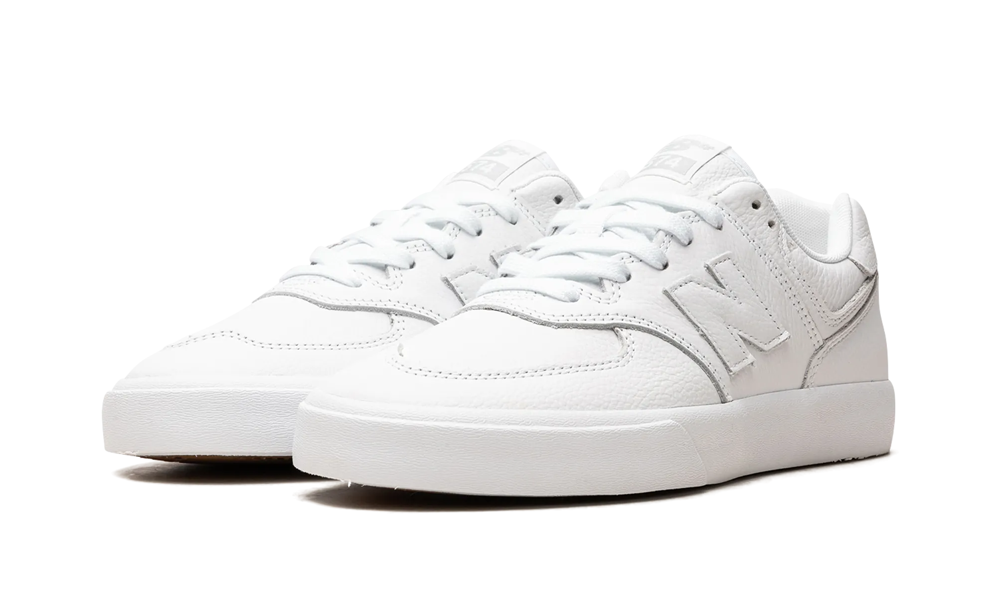 Numeric 574 Vulc "Triple White" new balance mens casual sneakers