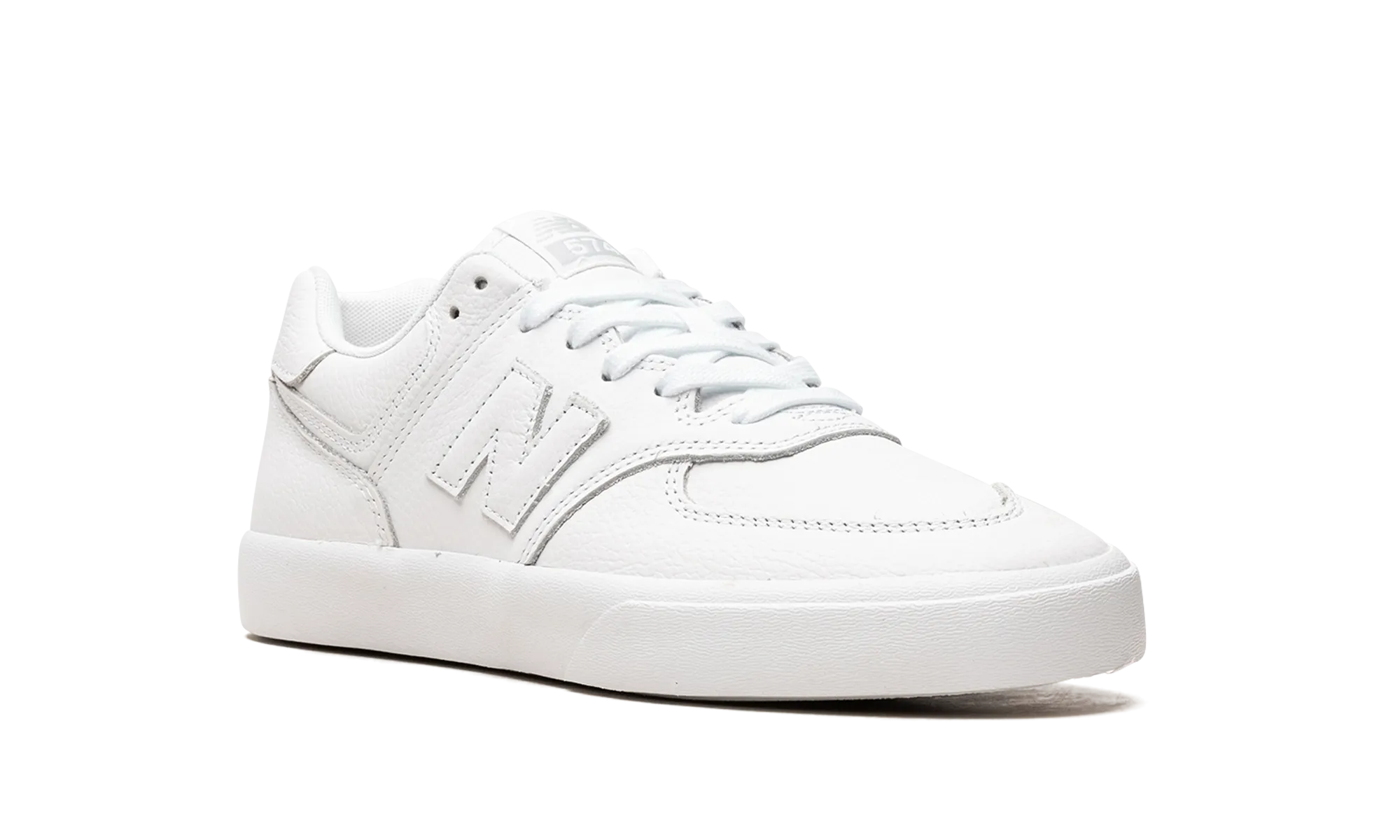 Numeric 574 Vulc "Triple White" new balance mens casual sneakers