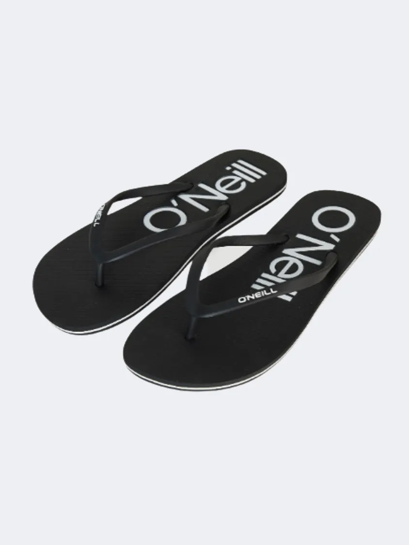 O&#39;Neill Profile Small Logo Men Beach Slippers Black Out Mens Casual Everyday Sneakers
