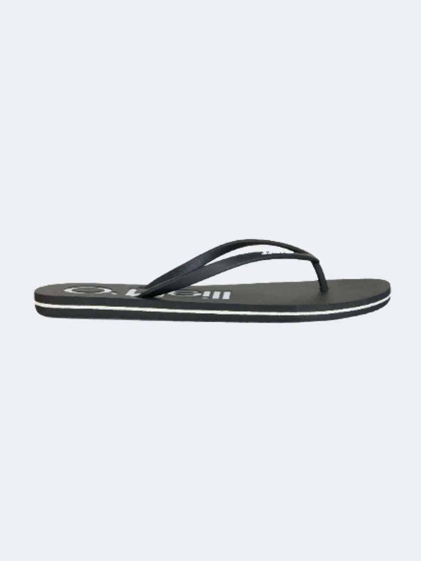 O&#39;Neill Profile Small Logo Men Beach Slippers Black Out Mens shoes for everyday urban style
