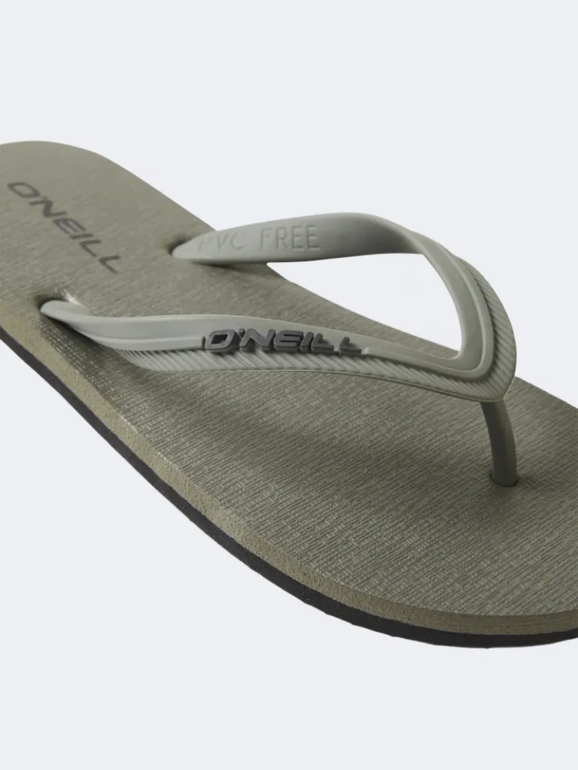 O&#39;Neill Profile Small Logo Men Beach Slippers Military Green Mens Urban Style Comfort Shoes