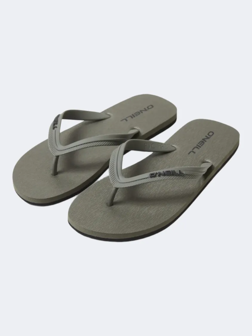 O&#39;Neill Profile Small Logo Men Beach Slippers Military Green Mens Urban Style Comfort Shoes