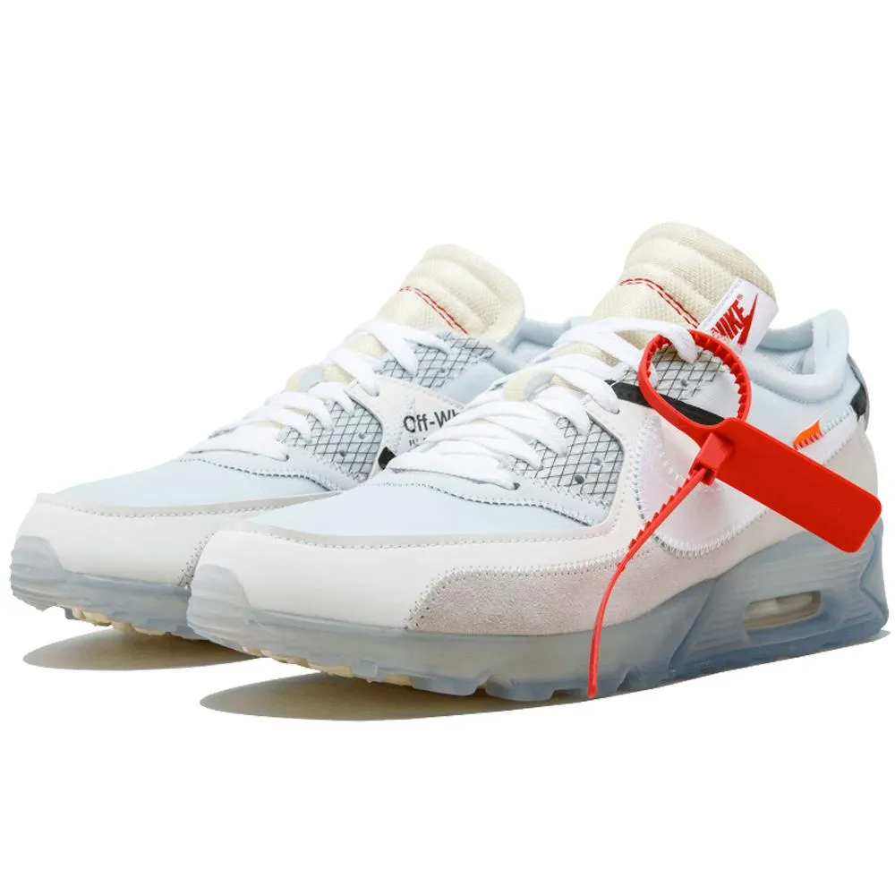Off-White x Nike Air Max 90 White Nike Air Max cushioned sneakers