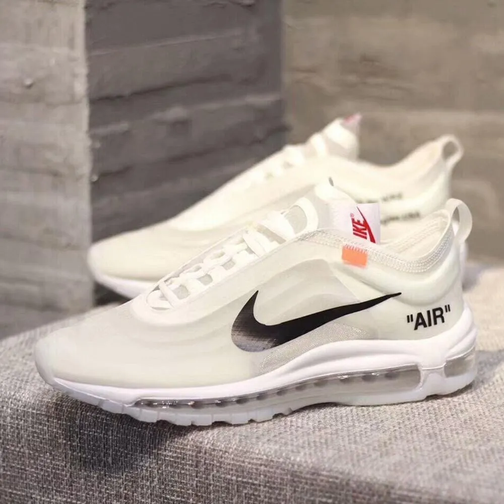 OFF-WHITE x Nike Air Max 97 OG - White Nike Air Max cushioned sneakers