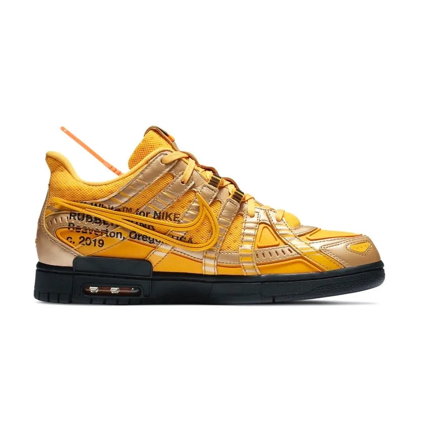 Off-White x Nike Air Rubber Dunk University Gold Iconic Sneakers