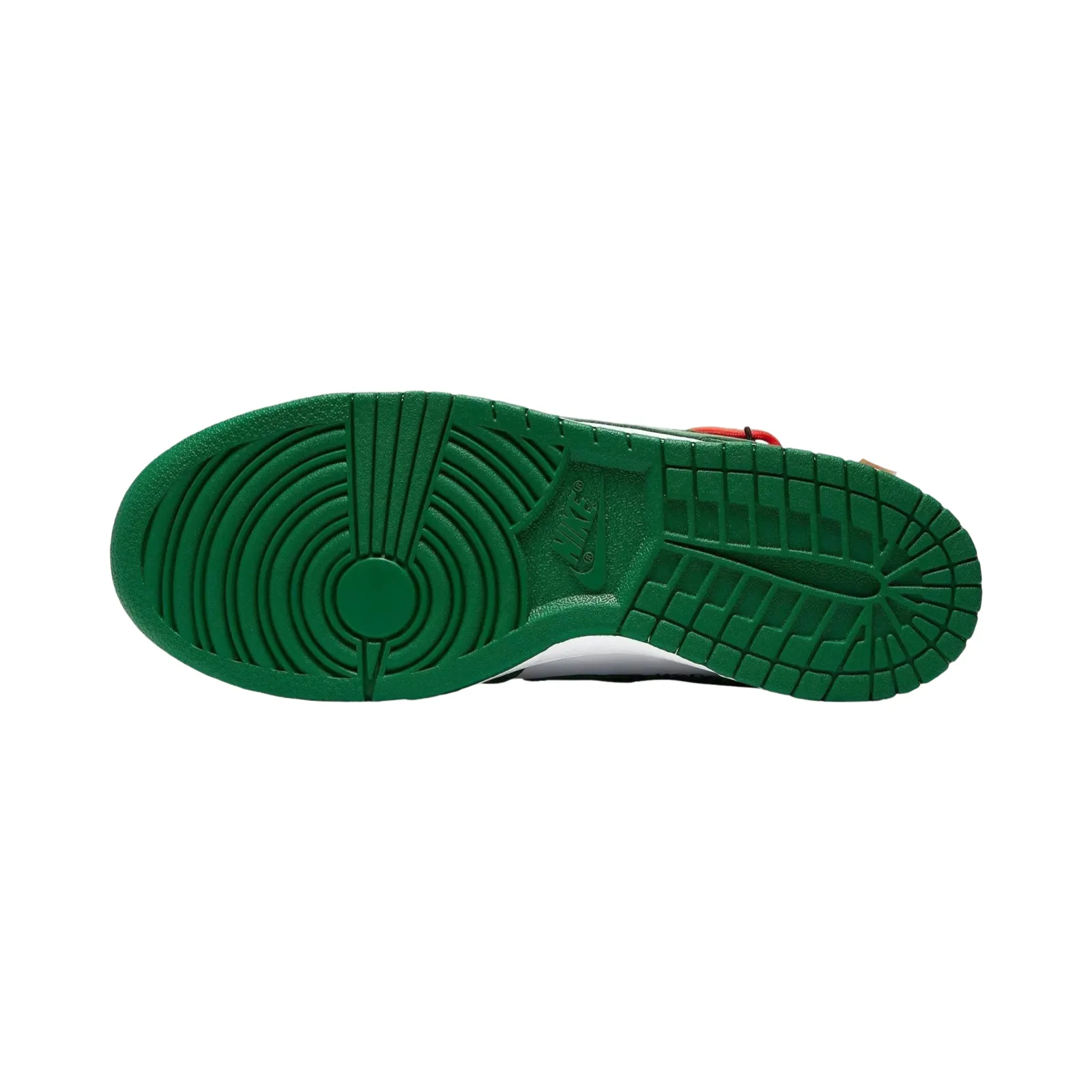 Off White x Nike Dunk Low Leather White Pine Green Iconic Sneakers