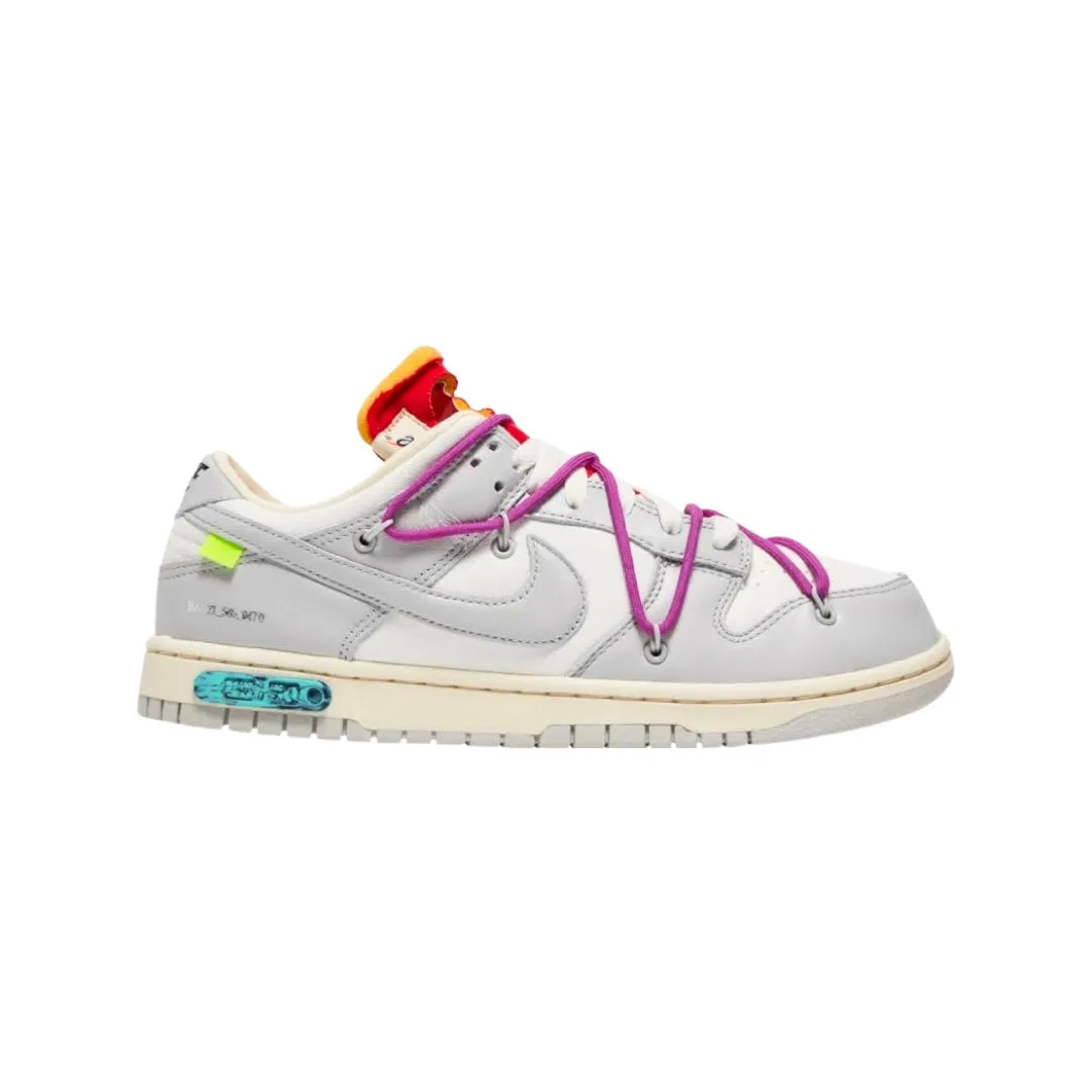 Off-White x Nike Dunk Low "Lot 45 of 50" Sail Neutral Grey Light Bone Iconic Sneakers