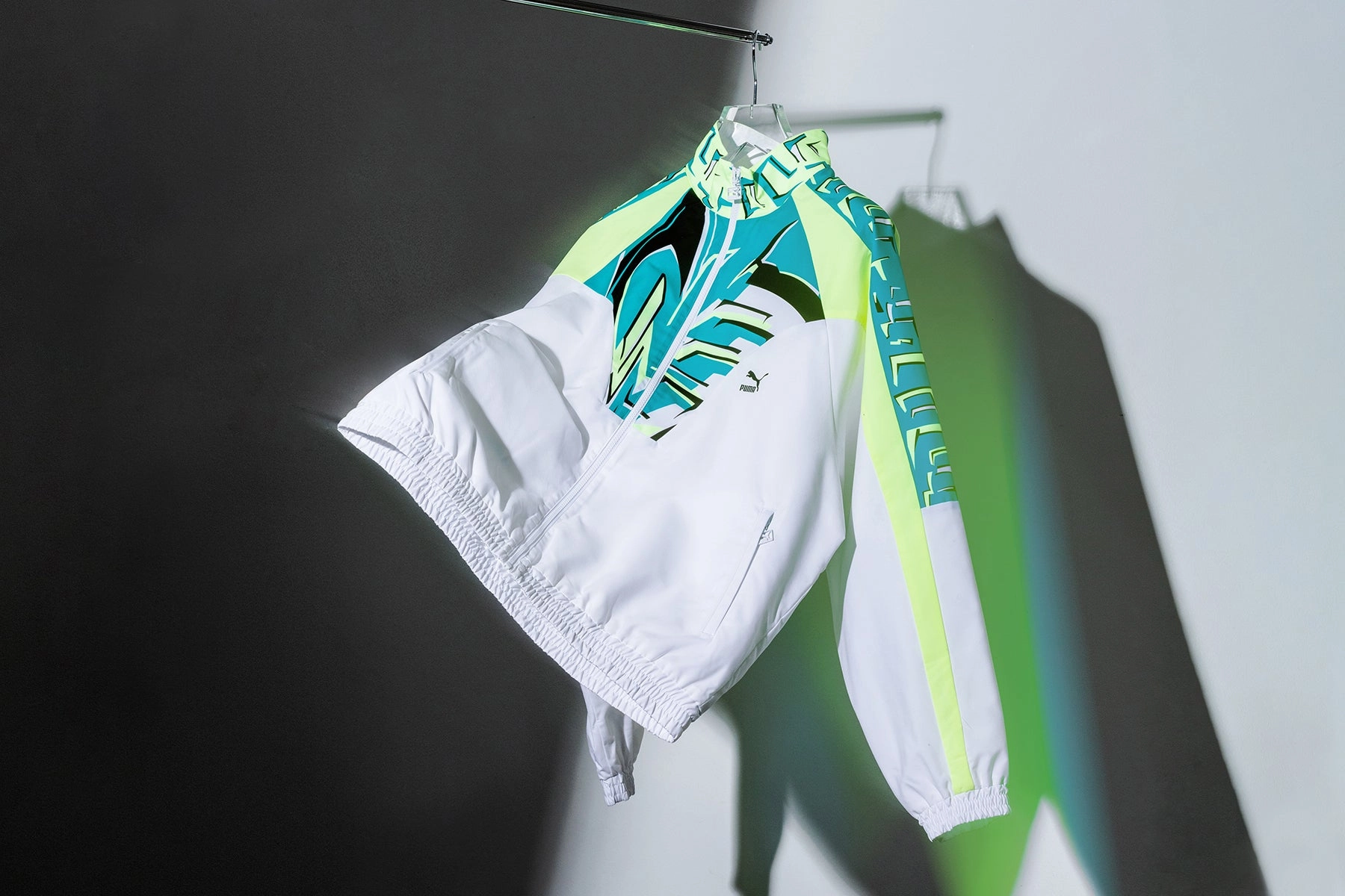 OG Disc Track Jacket - White Puma Stripe Logo Trainers