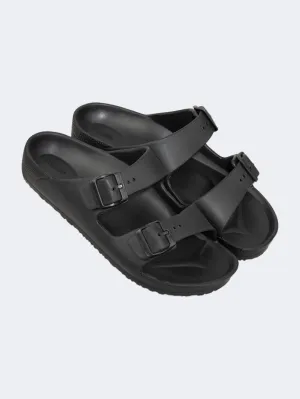 Oil And Gaz Chic Beach Men Stripe Slide Black Essential mens casual shoes for comfort