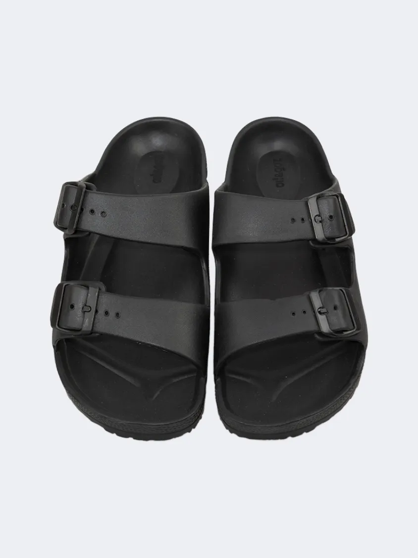 Oil And Gaz Chic Beach Men Stripe Slide Black Mens Urban Style Comfort Shoes