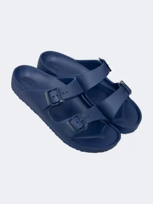 Oil And Gaz Chic Beach Men Stripe Slide Navy Essential mens casual shoes for comfort