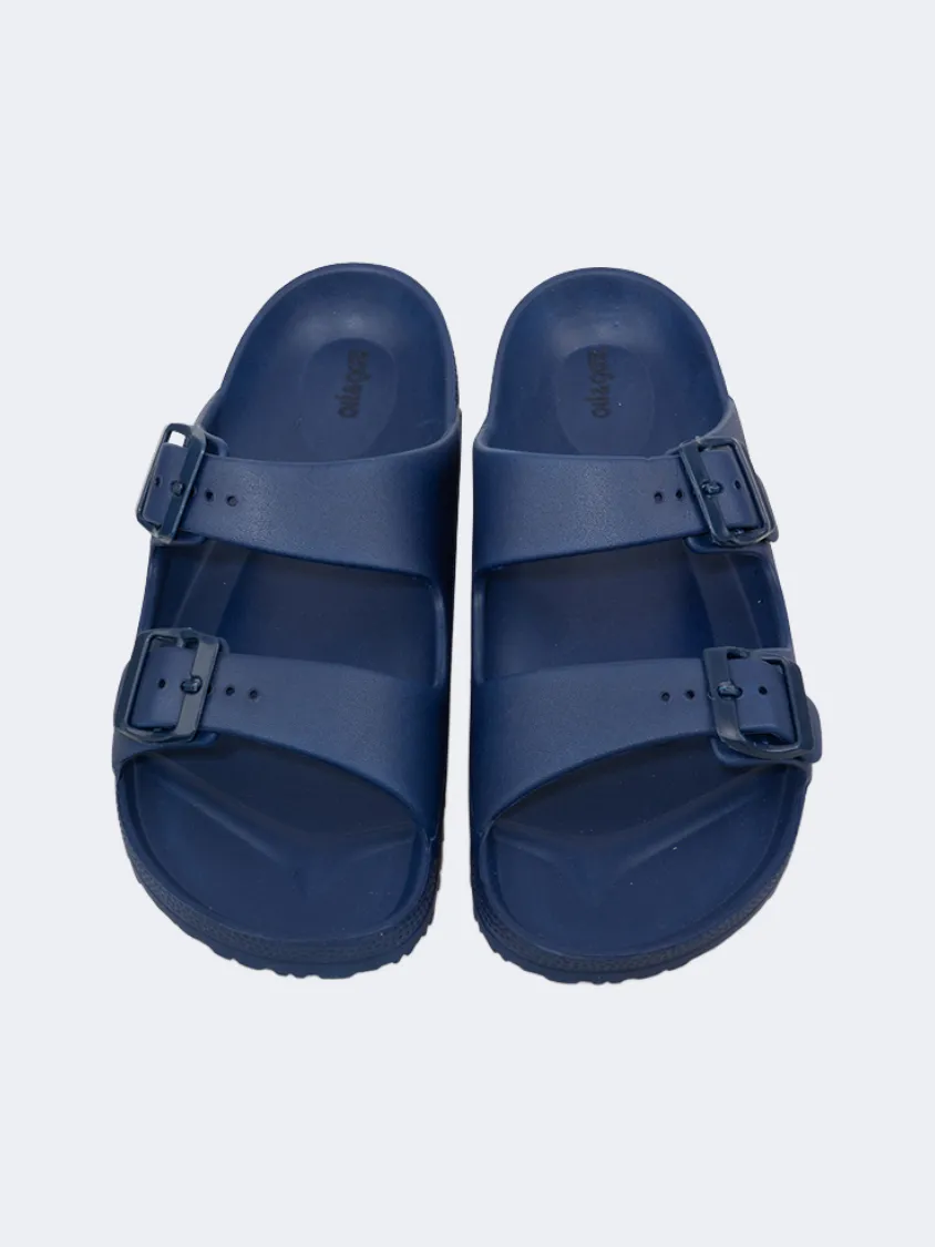 Oil And Gaz Chic Beach Men Stripe Slide Navy Mens Urban Style Comfort Shoes