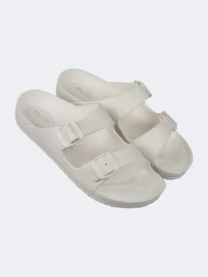 Oil And Gaz Chic Beach Men Stripe Slide White Essential mens casual shoes for comfort