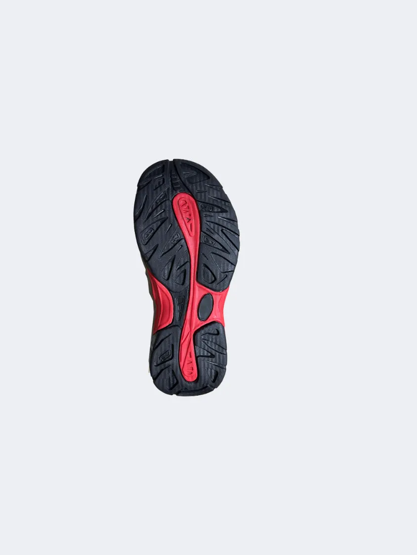 Oil And Gaz Closed Toe Men Lifestyle Sandals Black/Red Mens Casual Everyday Sneakers