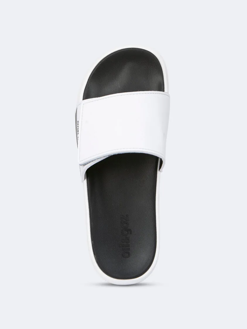 Oil And Gaz Comfy Men Beach Slide Black/White Mens Urban Style Comfort Shoes