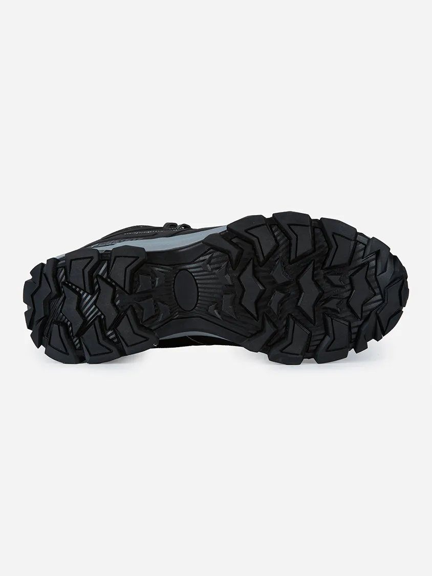Oil And Gaz High Unisex Hiking Shoes Black Mens Casual Everyday Sneakers