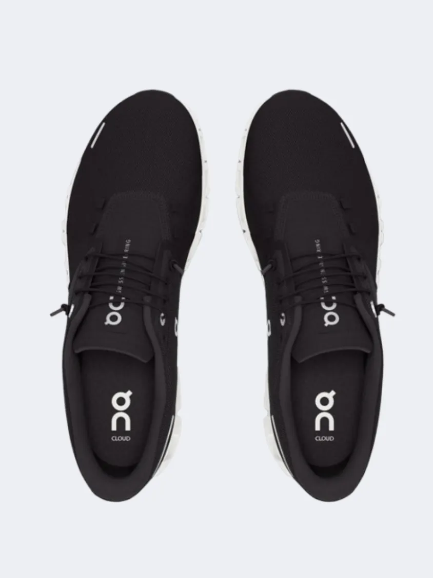 On Cloud 6 Men Lifestyle Sneakers Black/White Mens Urban Style Comfort Shoes
