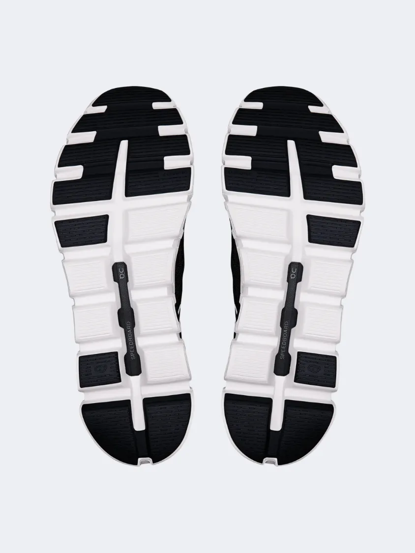 On Cloud 6 Men Lifestyle Sneakers Black/White Mens Urban Style Comfort Shoes
