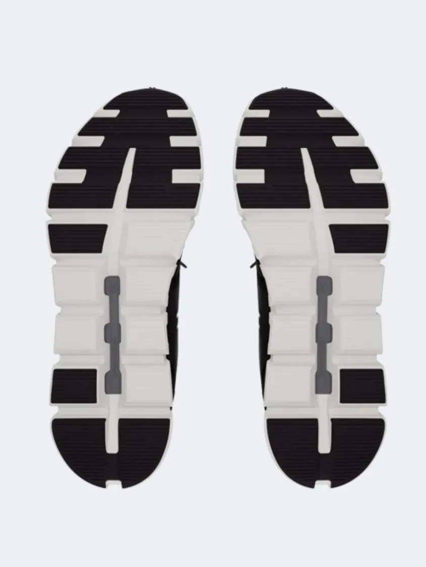On Cloud 6 Men Lifestyle Sneakers Black/White Mens Urban Style Comfort Shoes