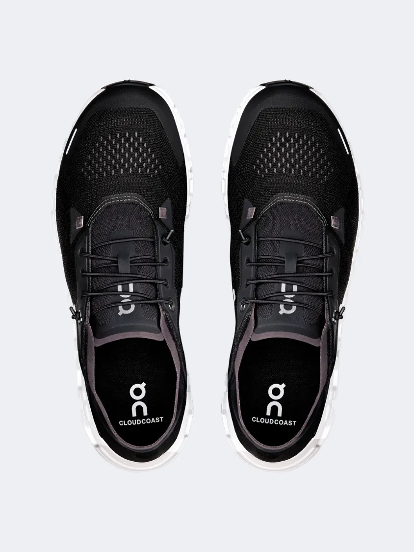 On Cloud 6 Men Lifestyle Sneakers Black/White Mens Urban Style Comfort Shoes