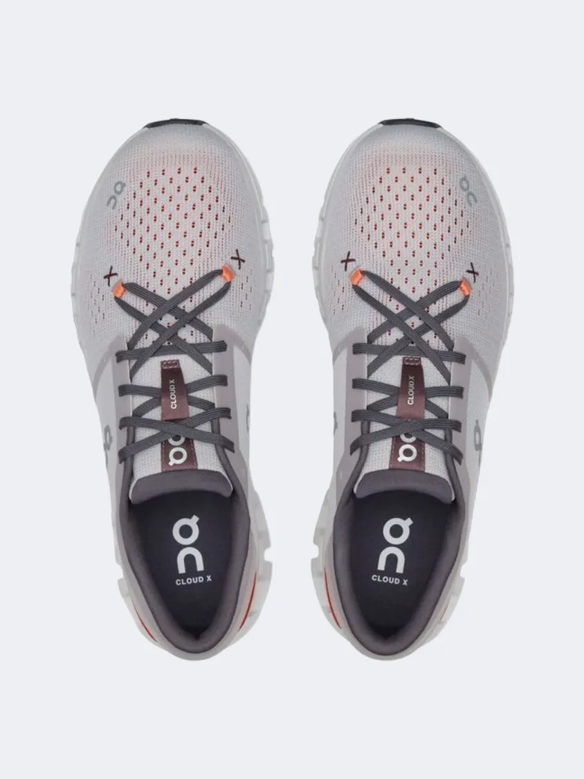 On Cloud X 4 Men Training Shoes Grey Mens Urban Style Comfort Shoes