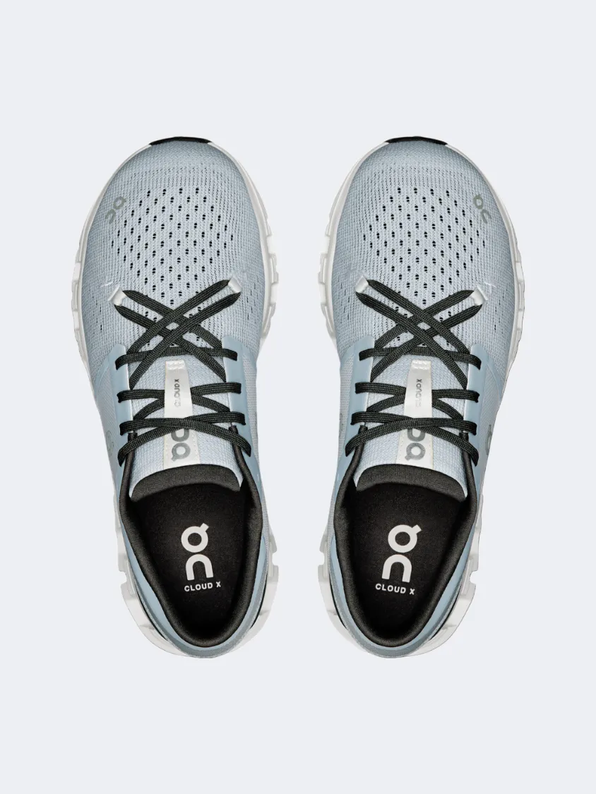 On Cloud X 4 Men Training Sneakers Glacier/Stone Mens Urban Style Comfort Shoes