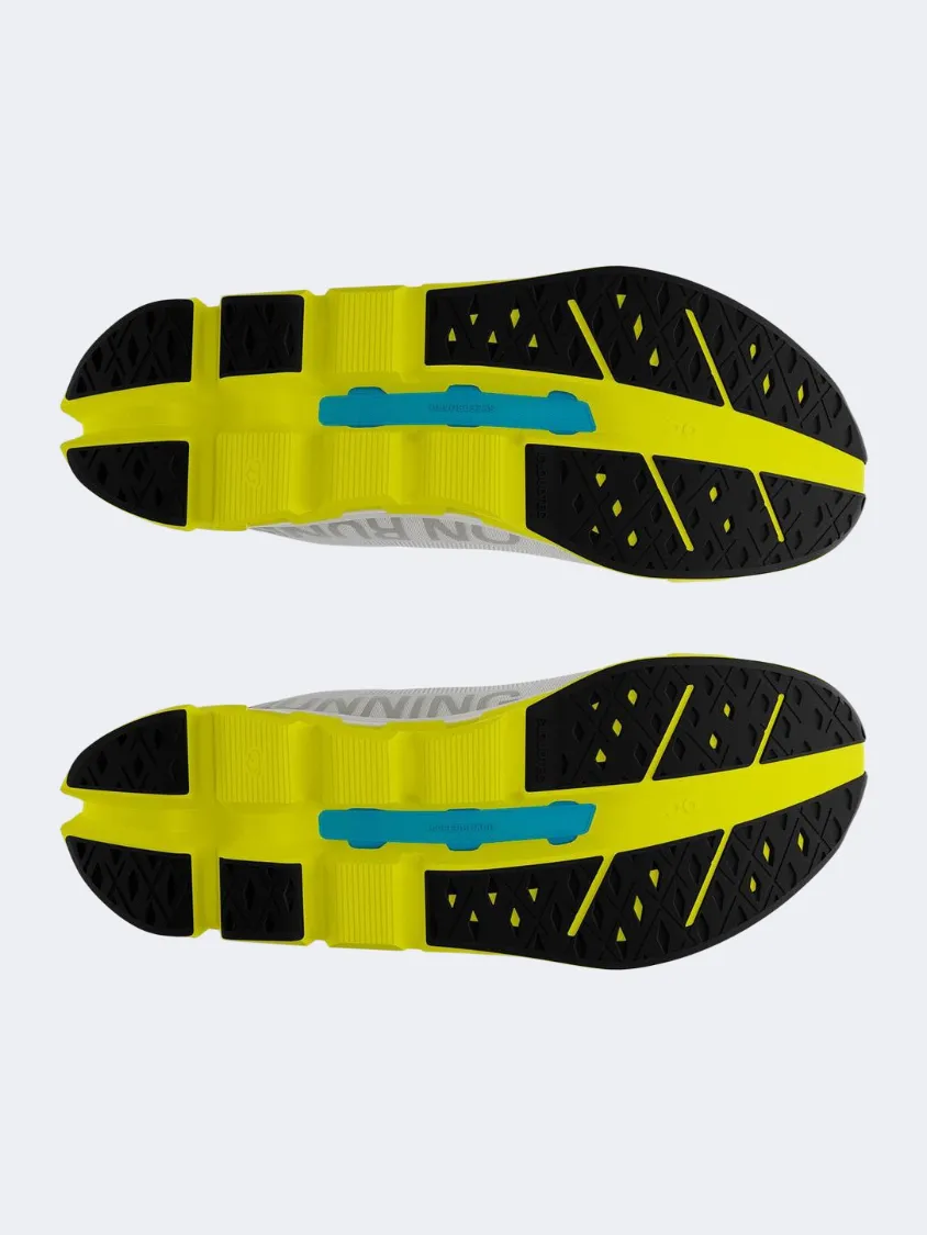 On Cloudflow Men Running Shoes White/Yellow/Black Mens Urban Style Comfort Shoes