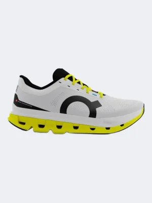 On Cloudflow Men Running Shoes White/Yellow/Black Essential mens casual shoes for comfort