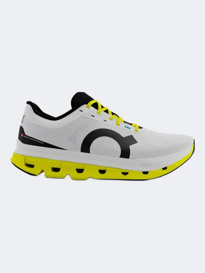 On Cloudflow Men Running Shoes White/Yellow/Black Essential mens casual shoes for comfort