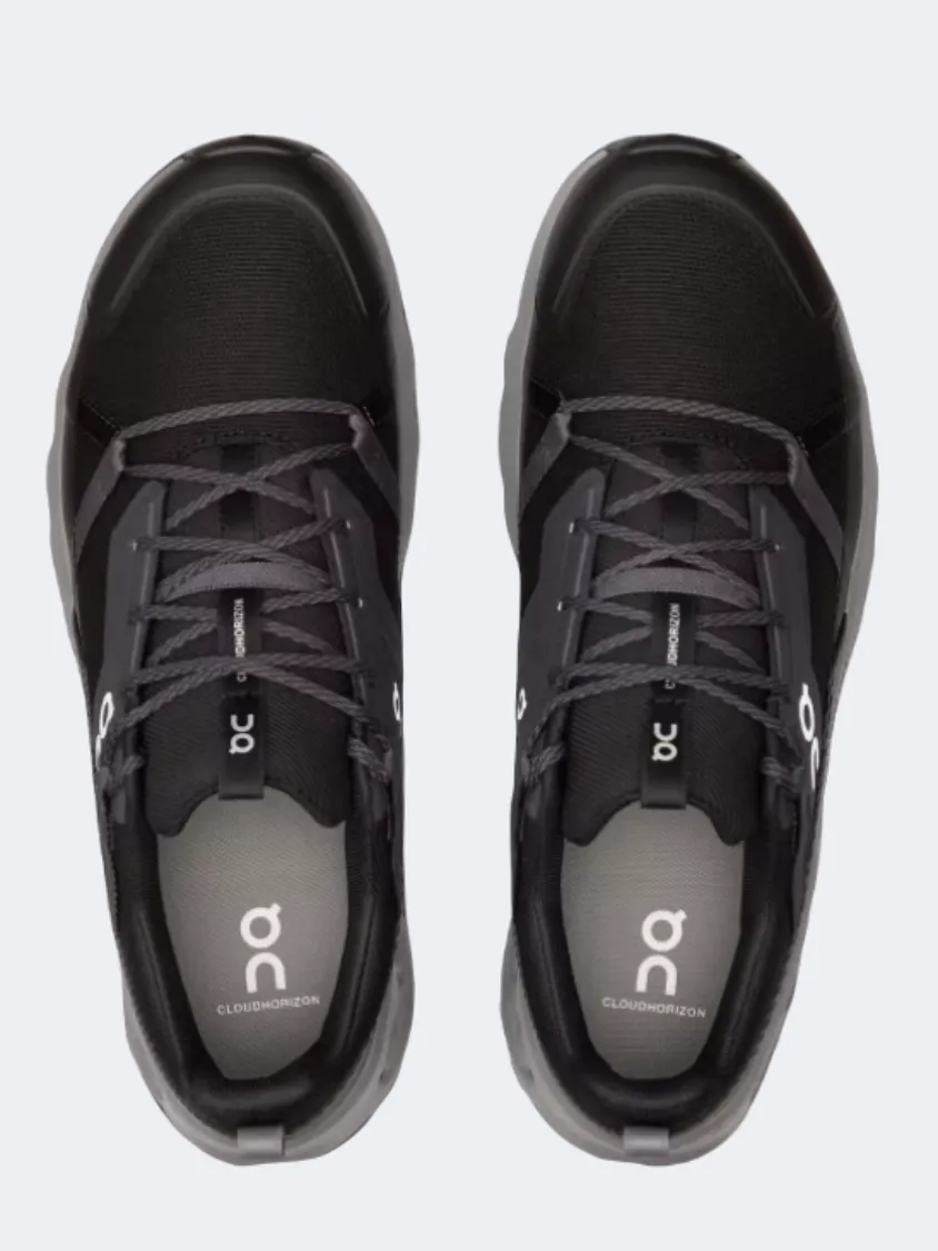 On Cloudhorizon 1 Men Hiking Shoes Black/Alloy Mens Casual Everyday Sneakers