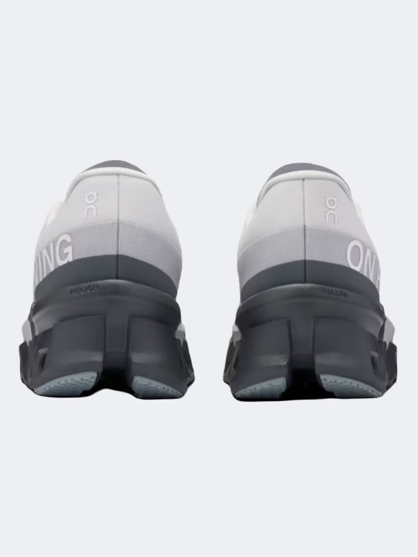 On Cloudmonster 2 Men Running Shoes Frost/Rock Mens Casual Everyday Sneakers